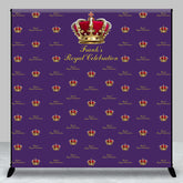 Aperturee - Crown Royal Custom Step And Repeat Purple Birthday Backdrop